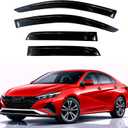 KPY Rain Guards Fit for 2021-2026 Hyundai Elantra, Out-Channel Window Visors Vent Wind Deflectors 4PC, Car Accessories for 21-26 Elantra
