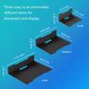 Floating Metal Wall Mount Shelf,Shelf for Projector,TV Cable Box,Router,Speaker,Sound Bar,Camera,Gaming,Decor Display (1, Medium), 9.06" x 6.69"