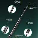 SX140P15 14 inch 15Lbs Gas Strut, 67N Gas Shocks Lift Support for Leer Camper Shell Pickup Truck Cap Canopy Topper Rear Window Tool Box Lid, Set of 2