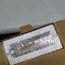 Natural Wood Floating Shelves with Lip, 40 Inch Long White Floating Wall Shelves with Metal Bracket, Set of 2 Picture Ledge Shelf Wall Mounted Shelves for Living Room, Bedroom and Kitchen.