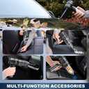 Car Vacuum Portable Cordless with 18000Pa Suction, 4 in 1 Air Duster & Mini Vacuum Cleaner High Power Foldable Rechargeable, Brushless Motor Airify Pro Car Vacuum for Home Office Pet Hair
