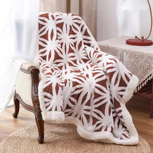 LOMAO Sherpa Fleece Blanket for Mom Cozy Soft Throw Blanket for Women Men Easter Gifts Dual Sided Couch Sofa Bed Blanket (Brown, 51"x63")
