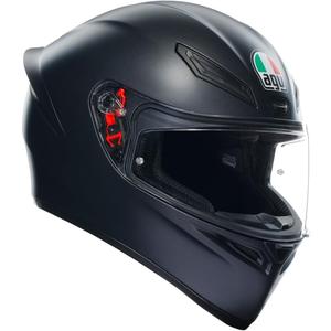 AGV K1 S Solid Gloss Full Face Motorcycle Racing Helmet, Matte Black, Medium