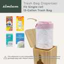 Trash Bag Dispenser – Wall Mounted & Stackable Garbage Bag Holder Dispenser for Kitchen & Pantry | Durable, Minimal, and Effortlessly Organized