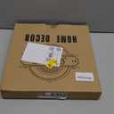 Spsyrine Round White Decorative Tray, 13" Plastic Serving Table Tray with Handles for Breakfast, Round Modern Ottoman Tray for Coffee Table, Bathroom, Kitchen, Living Room