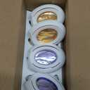 Gold Gift Box with Window, 7.5"x7.5"x3.1" Magnetic Closure Lid Gift Boxes
