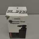 Automatic Soap Dispenser Liquid Touchless: 9oz Black Plastic - Rechargeable Electric Smart 3 Level Adjustable Auto Hand Soap Dispenser - Dish Bathroom Kitchen (Black Gel Type)