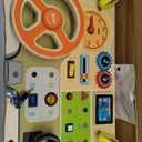 Montessori Toddler Toys - Baby Wooden Busy Board - Sensory Toys with Light Switch - Travel Toys for Educational Toddler Activities for Toddlers 1 2 3 4+ Year Old