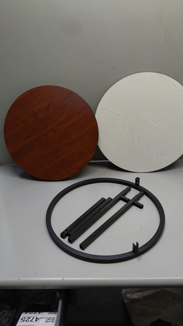 2 Tier Round Side Table, Nightstand Bedside Table Coffee Accent Table for Living Room Bedroom Small Space