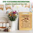 Kikcoin House Warming Gifts New Home - Bamboo Cutting Boards for Kitchen, Housewarming Gifts New Home Gift Idea for Women Men Homeowner, House Essentials for New Home, Large Cutting Board 13.8" X 9.8"