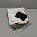 18 Pieces Christmas Hand Towels for Bathroom Kitchen - Embroidered Santa, Reindeer, Snowman, Tree Dish Towels - Soft Green, Red, White Fabric Decorative Towels Gift Set
