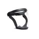 Super Protective Face Shield,Anti Fog Mask,Adult Clear Face Shield,Plastic Face Mask (Black）