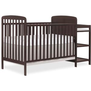 Dream On Me Anna 3-in-1 Convertible Crib and Changer, GREENGUARD Gold, 70.5"L x 30.3"W x 41.8"H