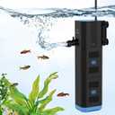 fishkeeper Aquarium Filter,265GPH Fish Tank Filter for Green Water and Algae Clean,16W Multi-Layer Filtration/Oxygenation/Circulation & Physical Sponge Submersible Pump Filter for Saltwater Freshwater
