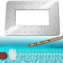ZAIGANMA 18 7/ 9 X 12 2/ 7 in Wide Mouth Above Ground Pool Skimmer Wall Repair Panel, Water Return Repair Kit, Repair Rusted Pool Wall, Replace SP1091WM Dyna-Skim and Hydrotools 8939 Skimmers