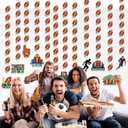 12 Pack Football Garland Banner Football Party Hanging Decorations Sports Paper Garland Game Time Touch Down Hanging Swirls for Birthday Classroom Tailgate Shower Party Decor Supplies