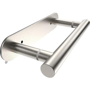 RUACQ Toilet Paper Holder, Self-Adhesive or Wall Mount, SUS304 Stainless Steel Rustproof Stick on Toilet Paper Roll Holder, No Drilling Bathroom Tissue Holder, Modern Pivoting Design (Brushed Nickel)