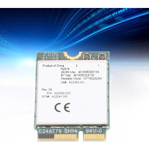 RZ616 MT7922A22M M.2 WiFi6E WL Network Card Module, 5374Mbps Bluetooth 5.2 Tri Band WiFi6E Card Adapter, for Computer, for Linux Compatible, Easy Installation
