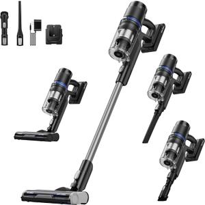 Eureka ReactiSense 350W Anti-Tangle Cordless Stick Vacuum, NEC451BL
Floor Sense + React, Up to 60-Min, Lightweight, Anti-Allergen HEPA, Swivel Steering, For Pet Hair, Hard Floors & Carpets