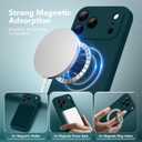 Magnetic for iPhone 17 Pro Max Case, Compatible with MagSafe, [Full Camera Protection][Screen Protector] Silicone Shockproof Protective Phone Case for iPhone 17 Pro Max 6.9", Deep Blue