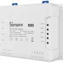 SONOFF 4CH R3 Smart Switch,4 independently Channel WiFi Remote Time Switch, LAN Control, Inching/Self -Locking Mode, Compatible with Alexa,& Google Home Assistant