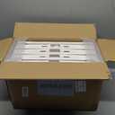 CTSNSLH 4 Tier Plastic Storage Bins and Boxes Organizer - Stackable with Lids for Bedroom, Living Room, Office - Foldable Containers (White)