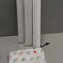 Mahjong Racks with Pushers, White Wooden American Mahjong Tile Pushers and Racks Set of 4, with White Printed Mahjong Racks Drawstring Bag, Mahjong Accessories (19.68 Inches)