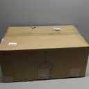 Espird Farmhouse Drum Chandelier, 4-Light, 22in Pendant Light Fixture with Chain, Kitchen Island Pendant Over Table, Rustic Industrial Chandelier for Dining Room, Bedroom, Living Room, Foyer