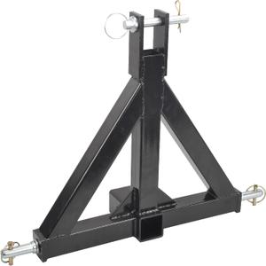 3 Point 2 Inch Receiver Drawbar Hitch Adapter for Farm Equipment (Category 1 Tractors)