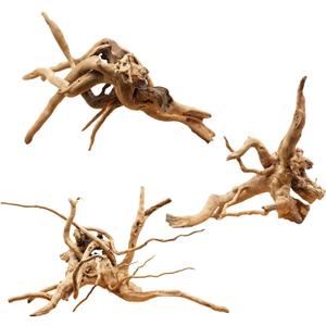 Hamiledyi 6-8in Aquarium Driftwood 3PCS Reptile Spider Wood Assorted Branches Natural Trunk Driftwood Tree Fish Tank Decoration