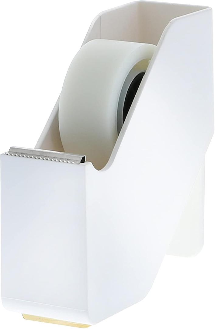 Bostitch Office Bostitch Konnect Desktop Tape Dispenser For Home or Office - Invisible Tape, Non-Skid Base, White Finish (KT-TAPE-WHITE)