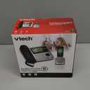 VTech CS6649 DECT 6.0 Expandable Corded/Cordless Phone with Answering System and Caller ID/Call Waiting, Silver/Black with 1 Handset