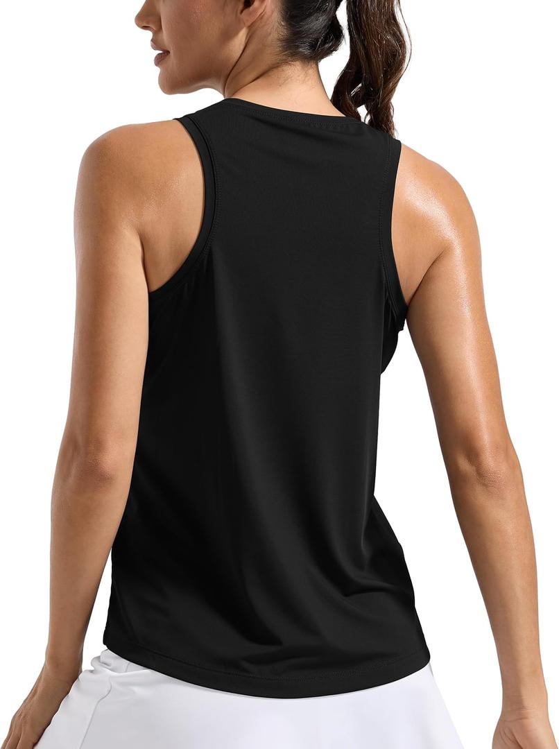 MathCat Women's Loose Fit Workout Tank Top, Racerback Quick Dry Yoga Tennis Shirts, Lightweight Athletic Sleeveless Tops, Large