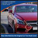 Front Car Bumper Tow Hook Cover Tow Cover Cap Black Fit for Mercedes-Benz CLS W218 CLS550 2015-2018 No.A2188850626 - Pack of 1 Durable Material