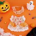 17cm Doll Clothes Set, Cute Orange Dress & Headband Kawaii Dolls Outfit Adorable Clothing Accessories for Girls & Collectors (No Doll)