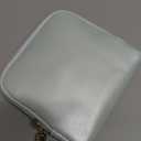 Vlando Small Jewelry Travel Case,Jewelry Pouch Bags with Zipper,Velvet Jewelry Organizer Storage Bag for Bracelet Rings Earring Travel Essentials Gifts for Women Girl-Mint Green