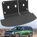 DiffCar Cargo Mat for Hyundai Palisade 2026 (Fit 7/8 Seats), All Weather TPE Car Accessories Interior for Palisade 2026 Trunk Liner with Backrest Mat (Hybrid & Gas), Back Seat Cover Protector