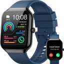Smart Watch for Men Women (Answer/Make Call), 1.96"HD 2025 Smartwatch with Heart Rate/Sleep Monitor/Pedometer/Calories, 113+ Sports Fitness Watch, IP68 Waterproof Activity Tracker for Android iOS-Blue