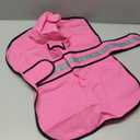 Waterproof Dog Rain Coat - Reflective Adjustable Pet Raincoat Jacket, Lightweight Dog Hooded Poncho Raincoats for Small to X- Large Dogs and Puppies (Pink, Medium)