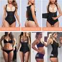 Eleady Waist Trainer Vest for Women Corset Trimmer Belt Slimming Body Shaper Tummy Control Cincher Workout Girdle (Black)