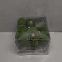 Velvet Christmas Ball Ornaments Avocado Green Christmas Tree Decorations 36pcs Shatterproof Flocked Ornaments Set with 5 Styles in 3 Sizes(Small Medium Large) (Mixed)