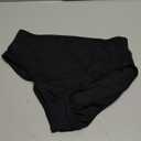 Womens High Cut High Waisted Bikini Bottoms Tummy Control Bathing Suit Bottoms Swim Bottom Swimsuit Bottom
 (Large, Black)