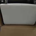 Nathan James Gracie Modern Counter Height Bar Stool with Back, Counter Stool Upholstered Chair with Natural Textured Linen and Brushed Wooden Legs, Cream Boucle/Dark Brown