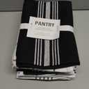 KAF Home Soho Kitchen Dish Towel Set of 10 | 18 x 28 Inch Tea Towels | Soft and Absorbent Mixed Set of Flat Towels | for Hand Drying & Cleaning Dishes | Durable & Colorful (Black)