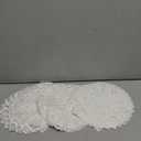 Mimorou 18 Pieces 8 Inch Lace Doilies for Tables Crochet Doilies Vintage Cotton Lace Coasters Handmade Round Placemats Rustic Table Decor for Kitchen Dining Room Wedding Cup Vase Decoration (White)