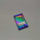 evpct Initial Letter French Tips Press On Nails Short Almond for Women Gift, Nude + Gold Tip, Glossy Soft Gel Press Stick on Nail with Nail Kit, 3D Design Full Cover Reusable Acrylic Fake Nails Kit, S