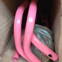 Tepemccu Expandable Gymnastics Bars, Adjustable Height Gymnastic Horizontal Bars, Children Folding Training Bar for Kids (Pink)