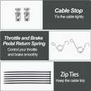 71 Inch Go Kart Throttle Cable for Predator 212cc 196cc GX160 GX200 8252-1390 Manco Dingo Yerf Dog ASW Kandi Sportworks Go Cart Parts - 1Pack
