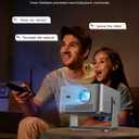 Magcubic 4K Smart Projector with WiFi and Bluetooth, 800 ANSI, TV Stick Built-in, Auto Focus & Keystone, Voice Control, 180 Rotatable Portable Movie Proyector for Home Theater Outdoor Bedroom