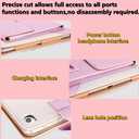 Cute Case for iPad 6th/5th Generation 9.7 inch 2018/2017,iPad Air 2 Case 2014, Slim Handbag Leather Protective Cover with Stand Hand Strap Pocket for Girls Woman Kids for iPad Pro 9.7,Pink